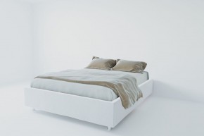 Кровать Подиум с ортопедическим основанием 800 (экокожа белая) в Губахе - gubaha.ok-mebel.com | фото