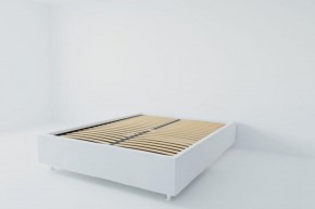 Кровать Подиум с ортопедическим основанием 800 (экокожа белая) в Губахе - gubaha.ok-mebel.com | фото 2