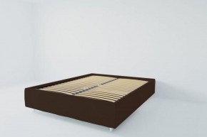 Кровать Подиум с ортопедическим основанием 800 (экокожа коричневая) в Губахе - gubaha.ok-mebel.com | фото 2