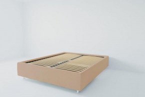 Кровать Подиум с ортопедическим основанием 800 (велюр светло-серый) в Губахе - gubaha.ok-mebel.com | фото 2