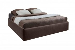 Кровать Подиум с ПМ 1200 (экокожа коричневая) в Губахе - gubaha.ok-mebel.com | фото