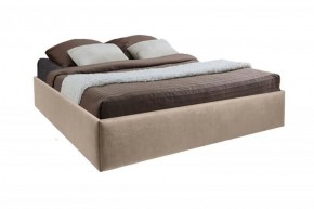 Кровать Подиум с ПМ 1200 (велюр светло-серый) в Губахе - gubaha.ok-mebel.com | фото