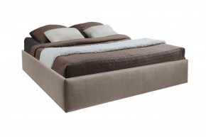Кровать Подиум с ПМ 1400 (велюр серый) в Губахе - gubaha.ok-mebel.com | фото