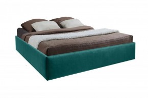 Кровать Подиум с ПМ 1600 (велюр бирюзовый) в Губахе - gubaha.ok-mebel.com | фото