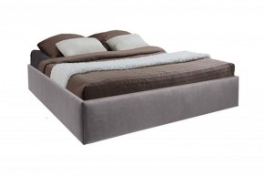 Кровать Подиум с ПМ 1600 (велюр темно-серый) в Губахе - gubaha.ok-mebel.com | фото 1
