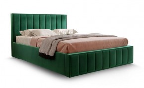 Кровать "Вена" 1400 СТАНДАРТ Вариант 1 Мора зеленый + ортопедическое основание на 5 опорах в Губахе - gubaha.ok-mebel.com | фото