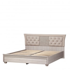 Кровать с мягким изголовьем №200 "Лючия" (1800) Дуб оксфорд серый в Губахе - gubaha.ok-mebel.com | фото 1