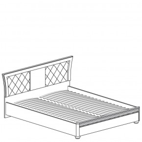 Кровать с мягким изголовьем №200 "Лючия" (1800) Дуб оксфорд серый в Губахе - gubaha.ok-mebel.com | фото 2