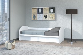 Кровать Сказка с ПМ 900 (Белый текстурный) в Губахе - gubaha.ok-mebel.com | фото