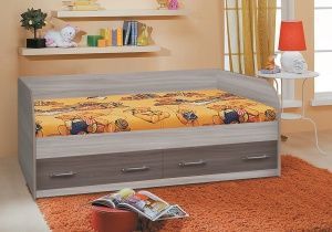 Кровать с ящиками Сказка 800 в Губахе - gubaha.ok-mebel.com | фото 1
