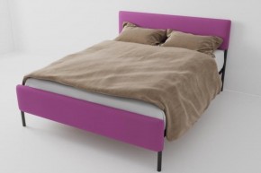 Кровать Стандарт Мини с ортопедическим основанием 1200 (велюр розовый) в Губахе - gubaha.ok-mebel.com | фото