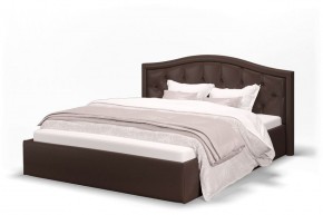 Кровать Стелла 1200 + Основание (Лесмо brown) коричневый в Губахе - gubaha.ok-mebel.com | фото