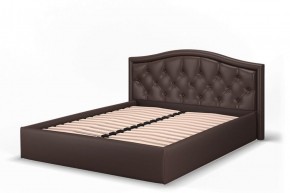 Кровать Стелла 1200 + Основание (Лесмо brown) коричневый в Губахе - gubaha.ok-mebel.com | фото 3