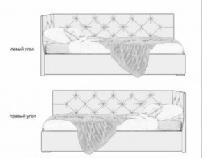 Кровать угловая Лилу интерьерная +основание/ПМ/бельевое дно (120х200) в Губахе - gubaha.ok-mebel.com | фото 5