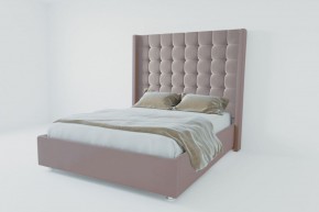 Кровать Венеция ЛЮКС с ПМ 900 (велюр темно-серый) в Губахе - gubaha.ok-mebel.com | фото 2