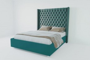 Кровать Версаль ЛЮКС без основания 800 (велюр бирюзовый) в Губахе - gubaha.ok-mebel.com | фото