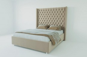 Кровать Версаль ЛЮКС без основания 800 (велюр светло-серый) в Губахе - gubaha.ok-mebel.com | фото