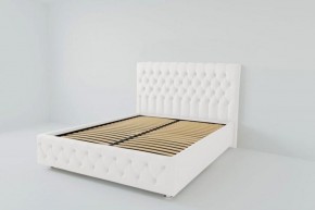 Кровать Версаль с ортопедическим основанием 800 (экокожа белая) в Губахе - gubaha.ok-mebel.com | фото 3