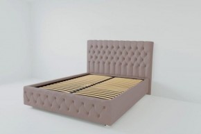 Кровать Версаль с ортопедическим основанием 800 (велюр темно-серый) в Губахе - gubaha.ok-mebel.com | фото 2
