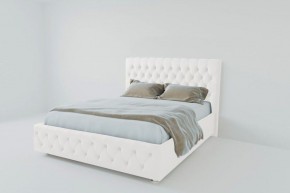 Кровать Версаль с ПМ 800 (экокожа белая) в Губахе - gubaha.ok-mebel.com | фото 1