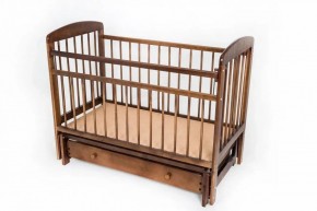 Кроватка Мишутка № 11 (Орех) в Губахе - gubaha.ok-mebel.com | фото 2