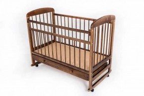 Кроватка Мишутка № 8 (Орех) в Губахе - gubaha.ok-mebel.com | фото 3