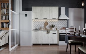 Кухня ДИОР 1500 (Белый/Дуб Крафт белый) в Губахе - gubaha.ok-mebel.com | фото