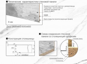 Кухонный фартук со столешницей (А-04) в едином стиле (3050 мм) в Губахе - gubaha.ok-mebel.com | фото 7