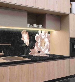 Кухонный фартук со столешницей (А-05) в едином стиле (3050 мм) в Губахе - gubaha.ok-mebel.com | фото 1