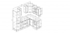 Кухонный гарнитур Антик 2400*1600 (Стол. 38мм) в Губахе - gubaha.ok-mebel.com | фото 2