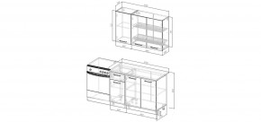 Кухонный гарнитур Белый Глянец 1200 (Стол. 26мм) в Губахе - gubaha.ok-mebel.com | фото 2