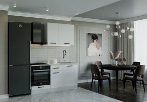 Кухонный гарнитур Белый Глянец 1600 (Стол. 26мм) в Губахе - gubaha.ok-mebel.com | фото