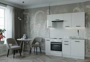 Кухонный гарнитур Белый Глянец 1800 (Стол. 26мм) в Губахе - gubaha.ok-mebel.com | фото