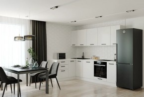 Кухонный гарнитур Белый Глянец 2600*1600 (Стол. 26мм) в Губахе - gubaha.ok-mebel.com | фото