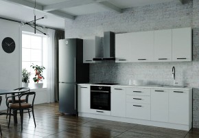 Кухонный гарнитур Белый Глянец 2800 (Стол. 26мм) в Губахе - gubaha.ok-mebel.com | фото