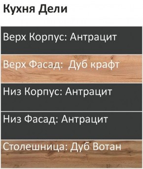 Кухонный гарнитур Дели 1800 (Стол. 26мм) в Губахе - gubaha.ok-mebel.com | фото 3