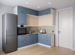 Кухонный гарнитур Фьюжн 2200*1700 (Стол. 26мм) в Губахе - gubaha.ok-mebel.com | фото
