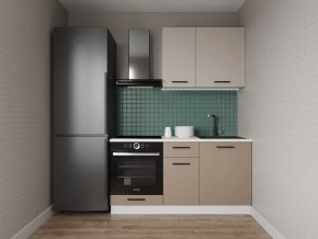 Кухонный гарнитур Каппучино 1600 (Стол. 26мм) в Губахе - gubaha.ok-mebel.com | фото