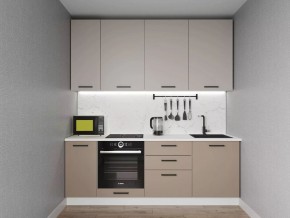 Кухонный гарнитур Каппучино 2200 h950 (Стол. 26мм) в Губахе - gubaha.ok-mebel.com | фото