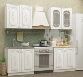 ЛИЗА-2 Кухонный гарнитур 1,6 Белый глянец холодный в Губахе - gubaha.ok-mebel.com | фото