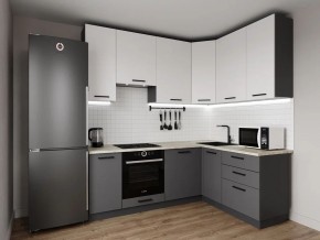 Кухонный гарнитур Меренга 2200*1600 h950 (Стол. 38мм) в Губахе - gubaha.ok-mebel.com | фото