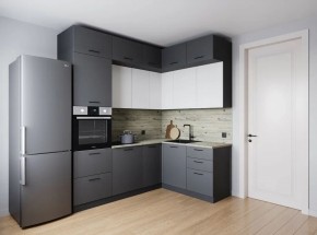 Кухонный гарнитур Меренга 2200*1700 (Стол. 26мм) в Губахе - gubaha.ok-mebel.com | фото