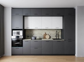 Кухонный гарнитур Меренга 3400 (Стол. 26мм) в Губахе - gubaha.ok-mebel.com | фото
