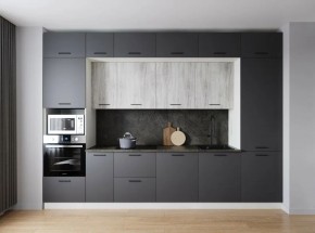 Кухонный гарнитур Санторини 3400 (Стол. 26мм) в Губахе - gubaha.ok-mebel.com | фото