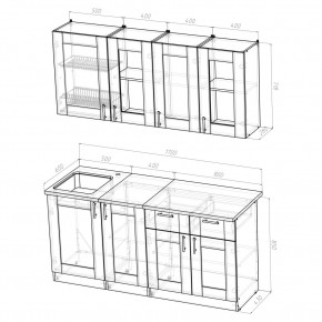 Кухня Симона Демо 1700 (Венга/Дуб Сонома) в Губахе - gubaha.ok-mebel.com | фото 2