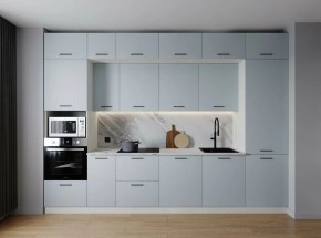 Кухонный гарнитур Смоки 3400 (Стол. 26мм) в Губахе - gubaha.ok-mebel.com | фото