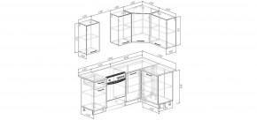 Кухонный гарнитур Старое Дерево 2000*1200 (Стол. 26мм) в Губахе - gubaha.ok-mebel.com | фото 2