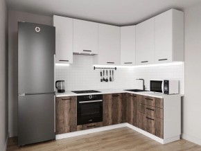 Кухонный гарнитур Старое Дерево 2200*1600 h950 (Стол. 38мм) в Губахе - gubaha.ok-mebel.com | фото