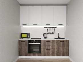 Кухонный гарнитур Старое Дерево 2200 h950 (Стол. 26мм) в Губахе - gubaha.ok-mebel.com | фото