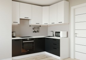 Кухонный гарнитур угловой Графика 2200х1600 (Стол. 26мм) в Губахе - gubaha.ok-mebel.com | фото 1
